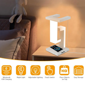 Dimming Magnetic Levitating anti Gravity Table Lamp Touch Control LED Desk Lamp Modern Lamp for Bedroom Study Office Decor
